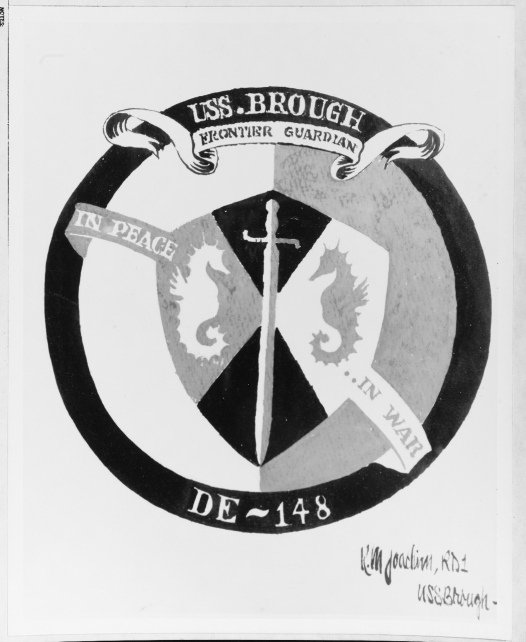 Insignia: USS BROUGH (DE-148)