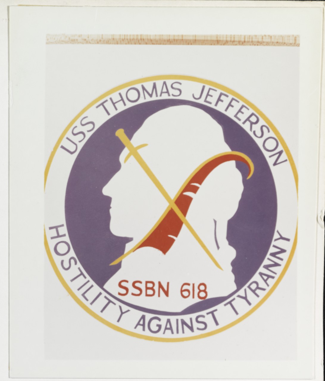 Insignia: USS THOMAS JEFFERSON (SSBN-618)