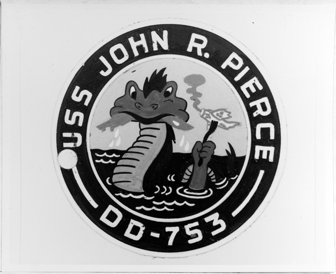 Insignia: USS JOHN R. PIERCE (DD-753)
