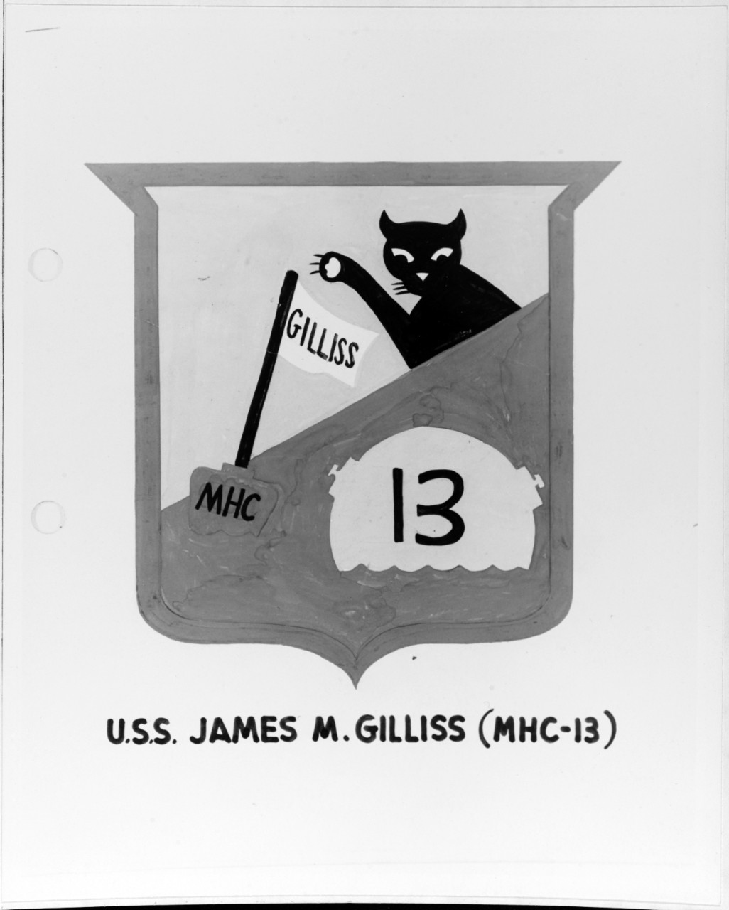 Insignia: USS JAMES M. GILLISS (MHC-13)