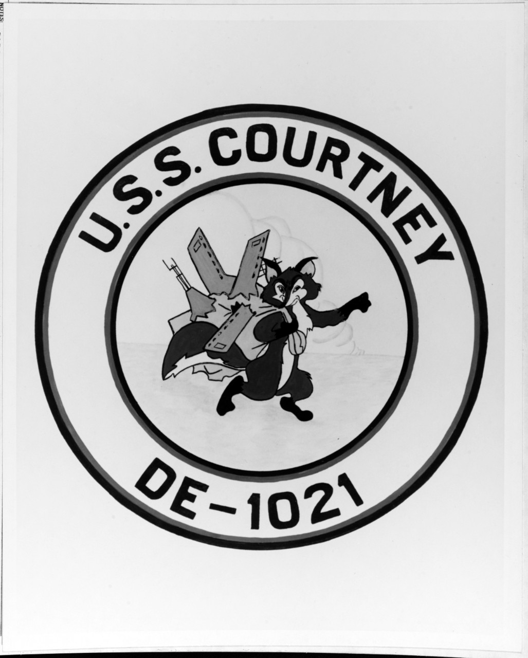 Insignia: USS COURTNEY (DE-1021)