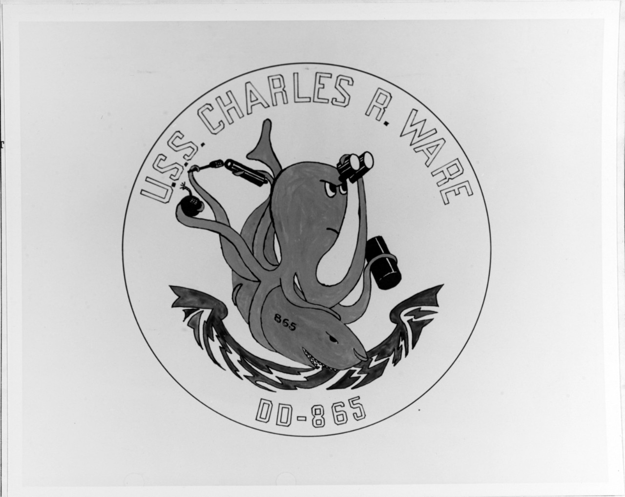 Insignia: USS CHARLES R. WARE (DD-865)