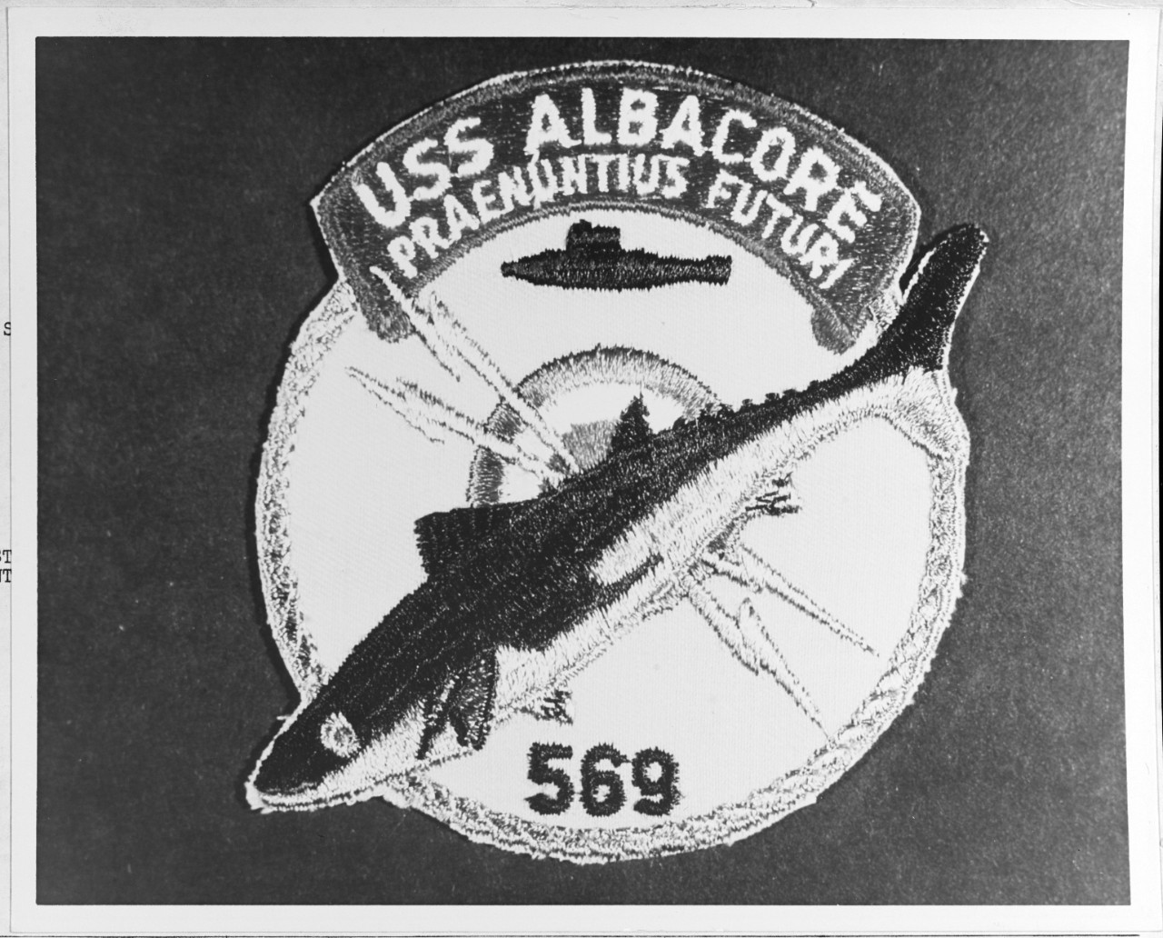 Photo #: NH 65217-KN Insignia: USS Albacore (AGSS-569)
