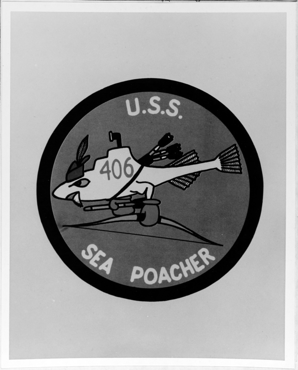 Insignia:  USS SEA POACHER (SS-406)