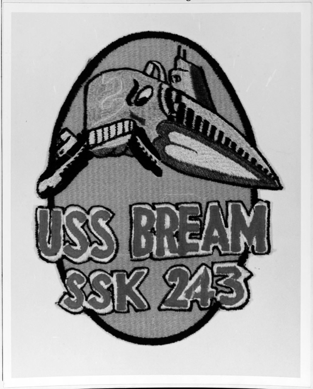 Insignia:  USS BREAM (SSK-243)