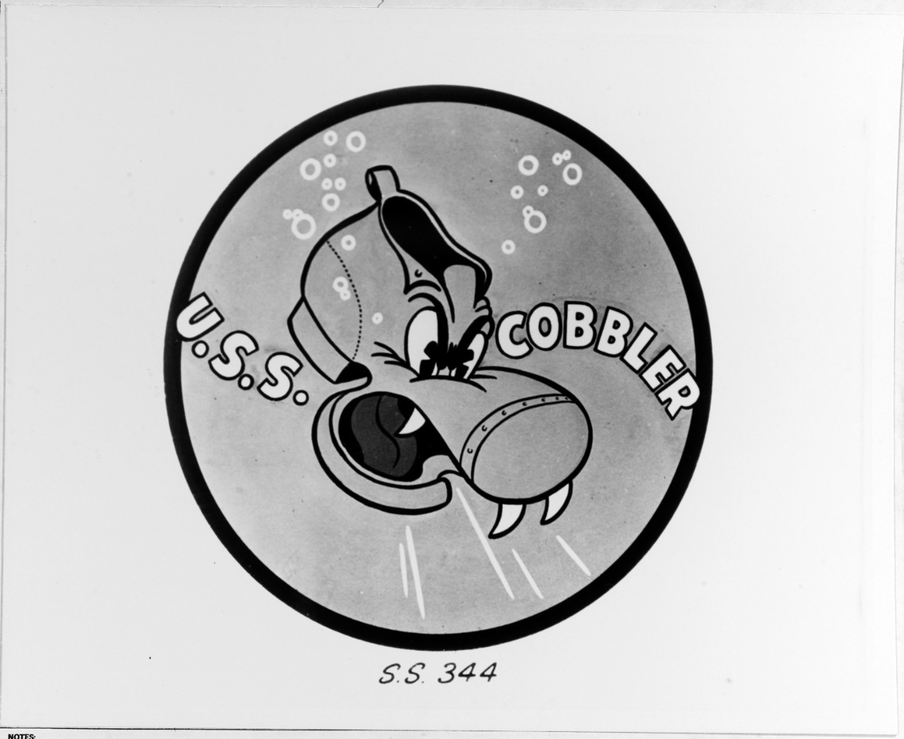 Insignia:  USS COBBLER (SS-344)
