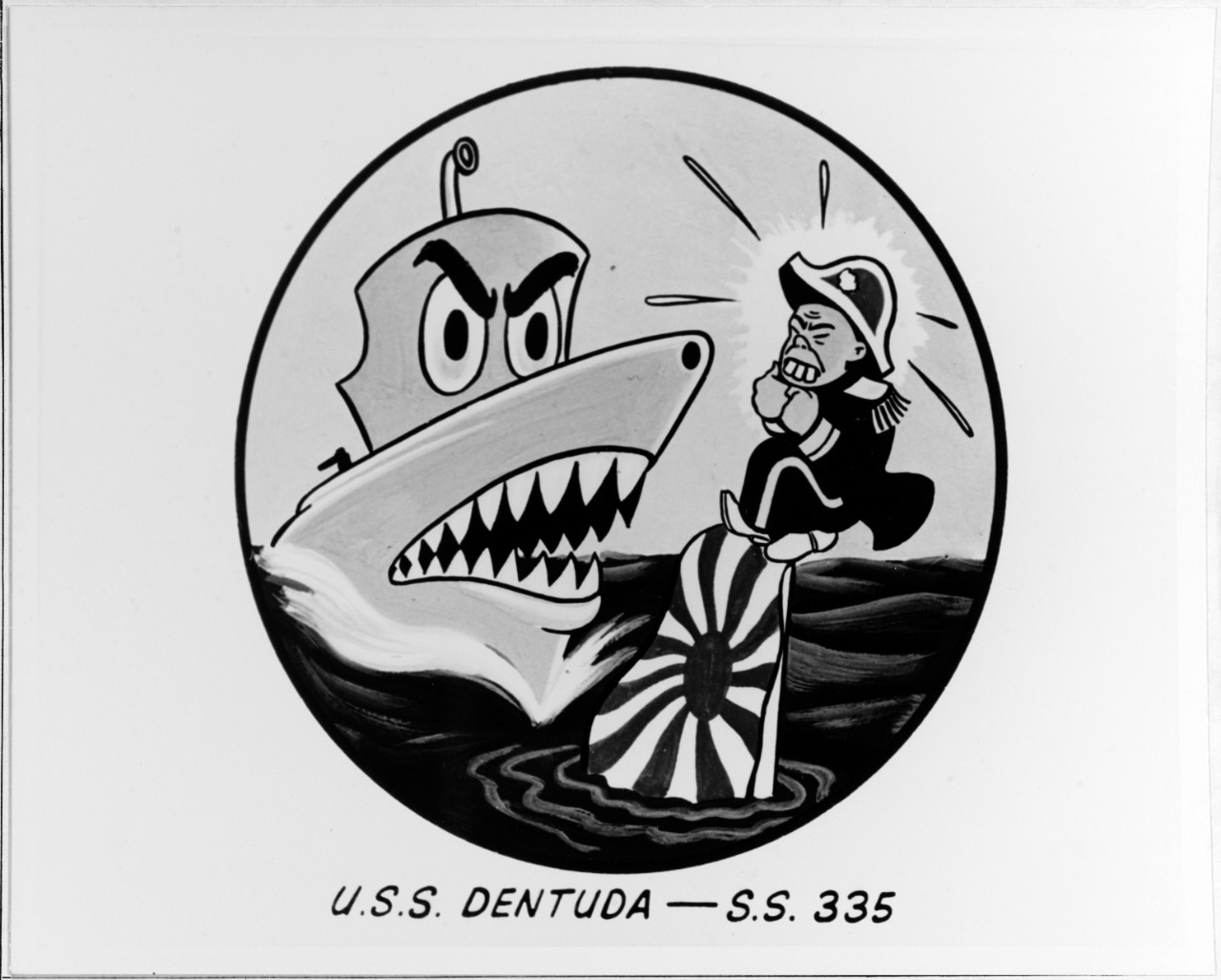 Insignia:  USS DENTUDA (SS-335)