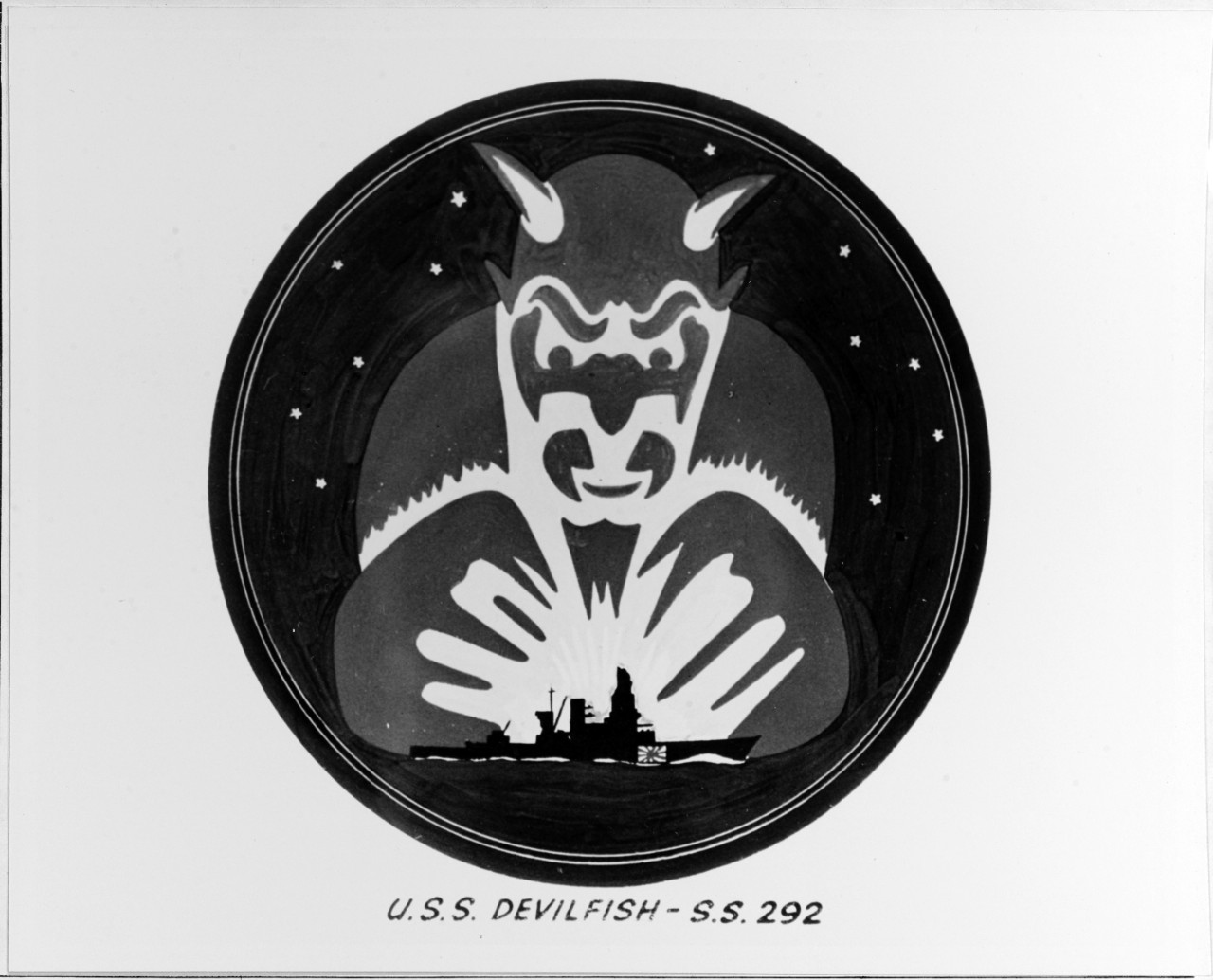 Insignia:  USS DEVILFISH (SS-292)