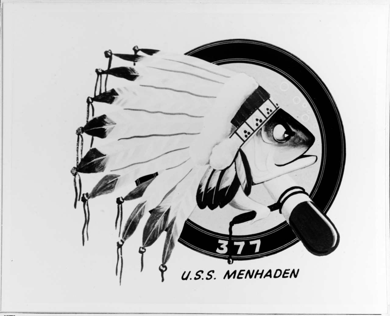 Insignia:  USS MENHADEN (SS-377)