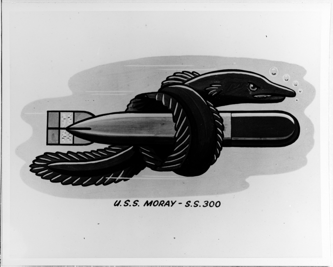 Insignia:  USS MORAY (SS-300)