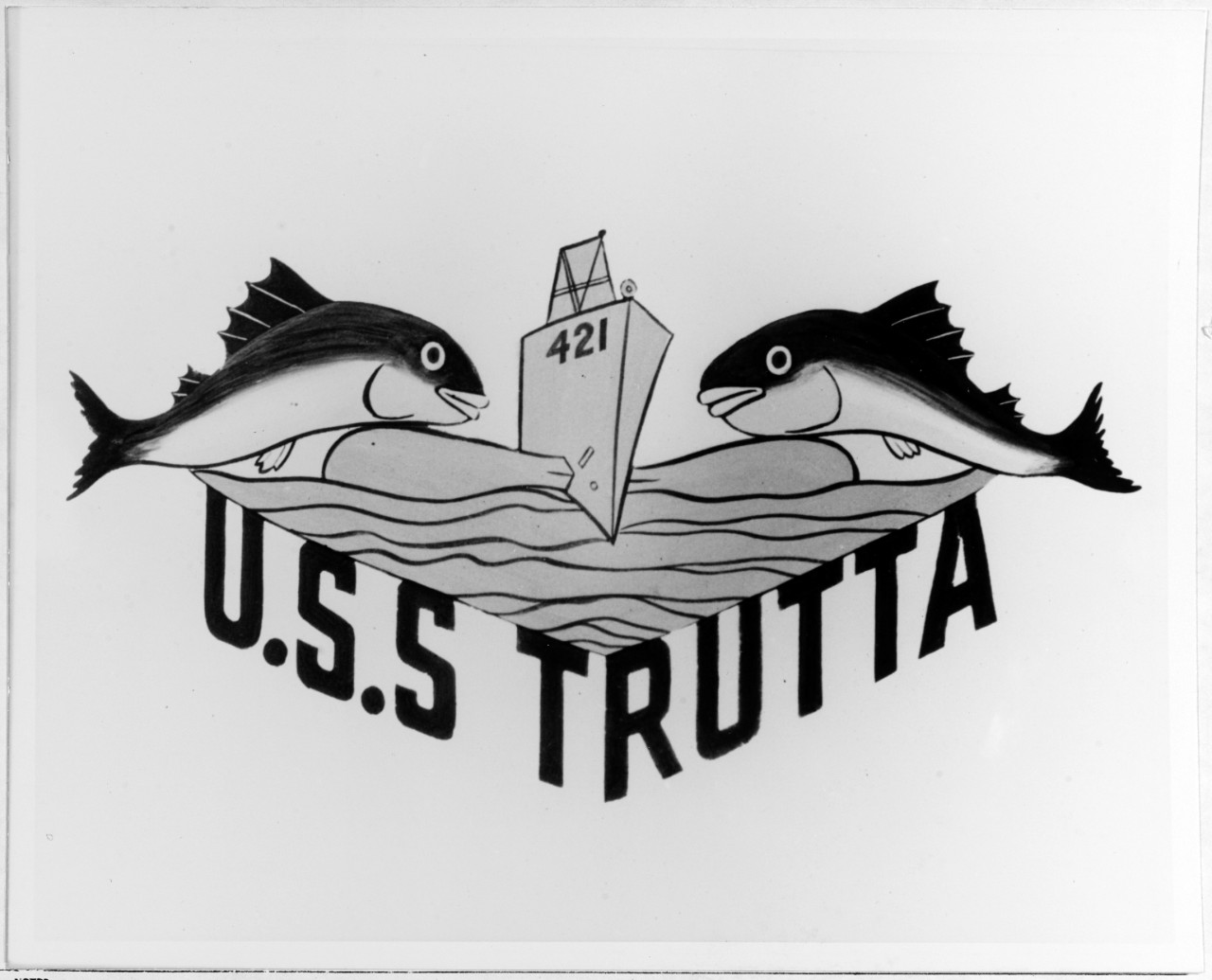 Insignia:  USS TRUTTA (SS-421)