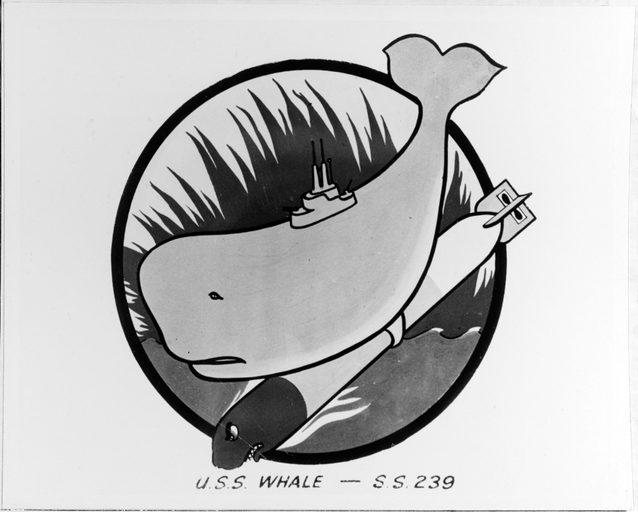 Insignia:  USS WHALE (SS-239)