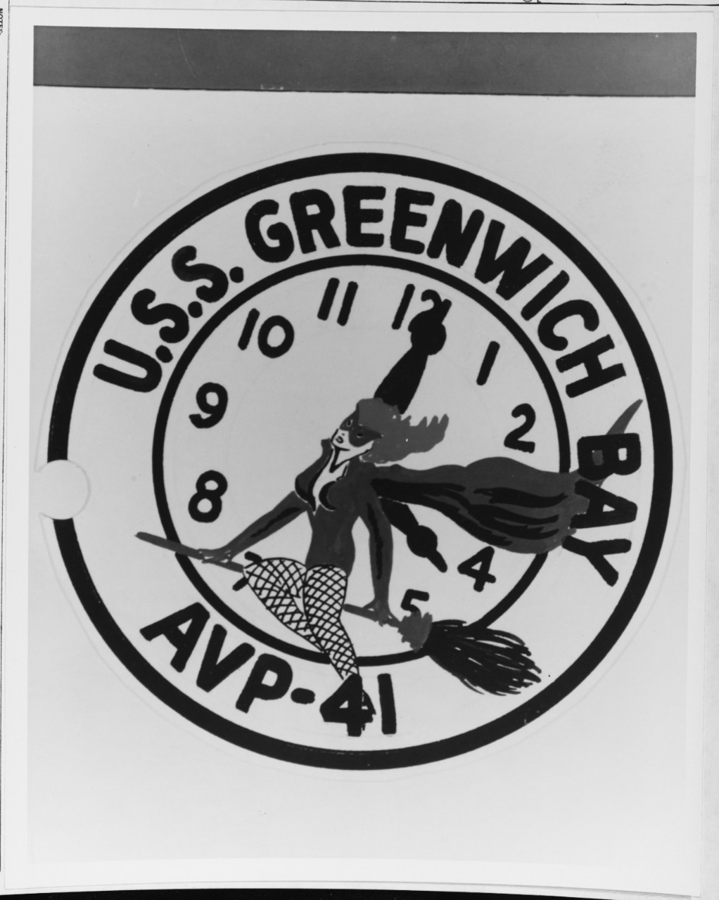 Photo #: NH 65343-KN Insignia: USS Greenwich Bay (AVP-41)