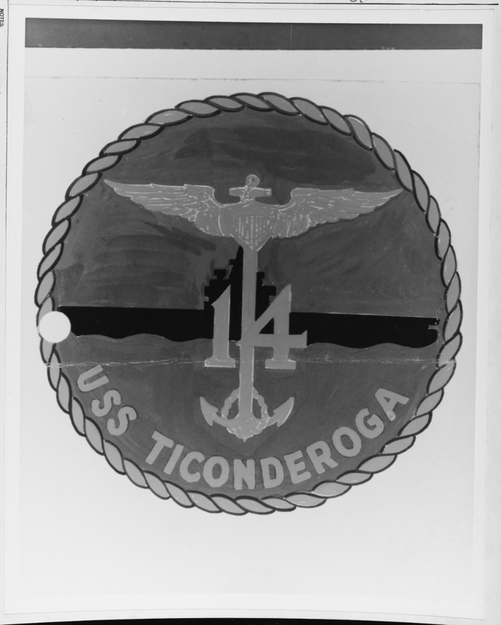 Insignia:  USS TICONDEROGA (CVA-14)