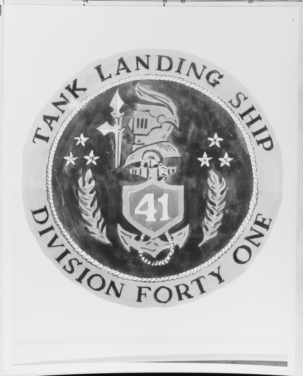 Insignia:  Tank Landing Ship Division Forty One