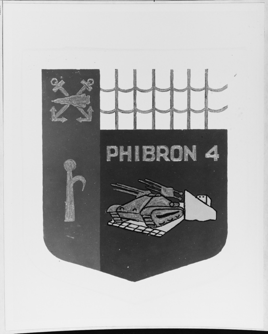 Insignia:  Amphibious Squadron Four (PHIBRON 4)