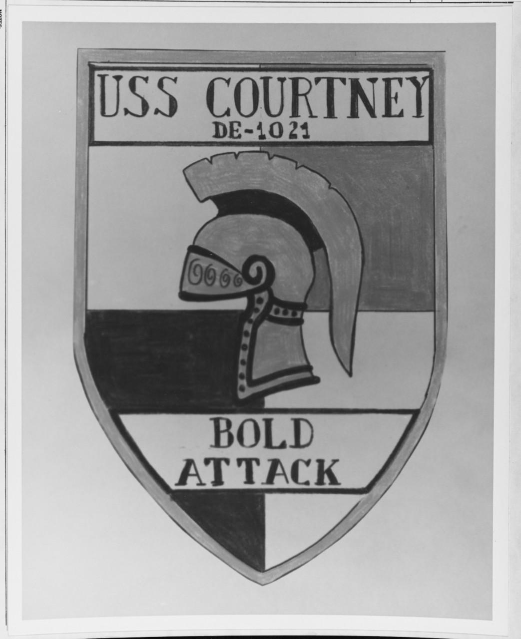 Insignia:  USS COURTNEY (DE-1021)