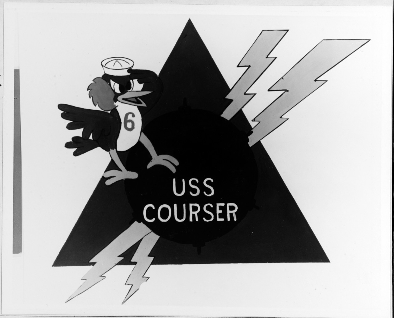 Insignia:  USS COURSER (AMS/MSCO-6)