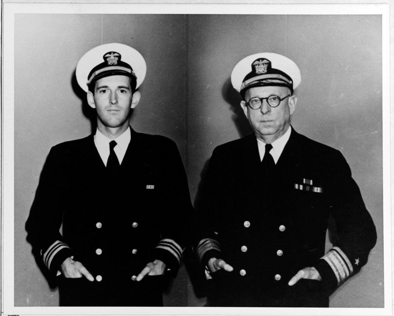 Admiral Bowen, Sr., and Lieutenant Commander Bowen