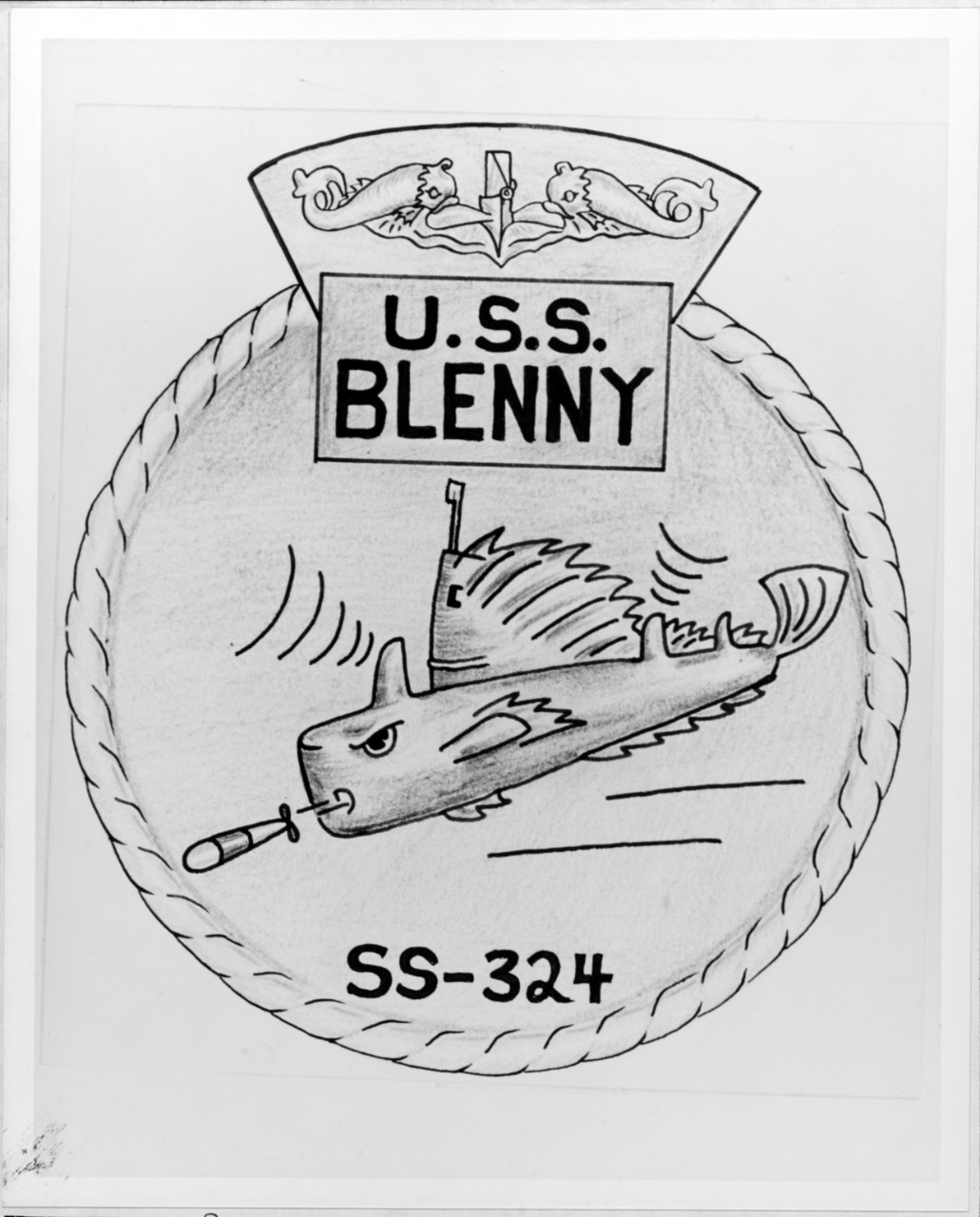 Insignia: USS BLENNY (SS-324)