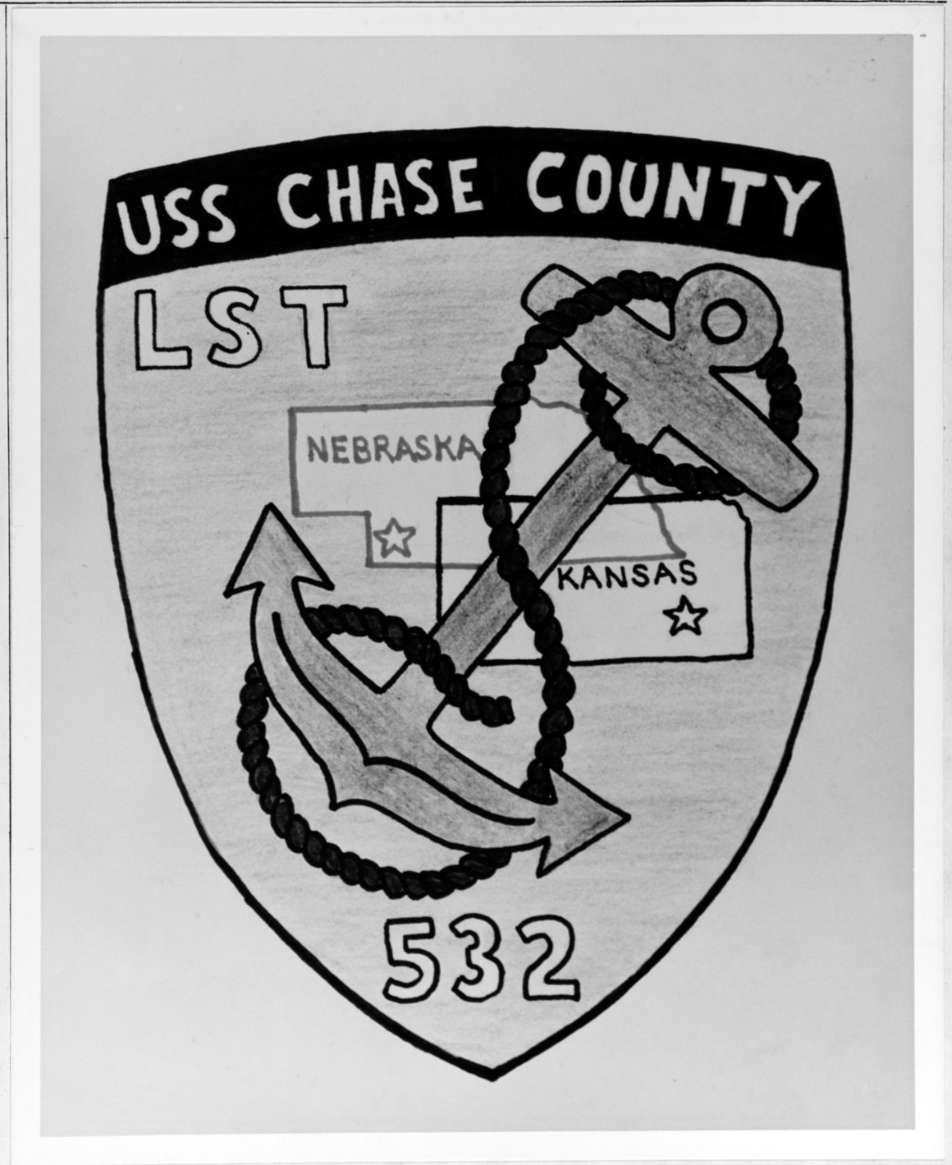 Insignia: USS CHASE COUNTY (LST-532)