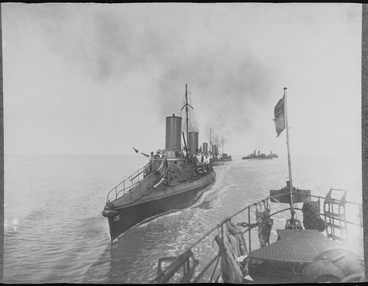 German Torpedoboats on maneuvers, C. 1909