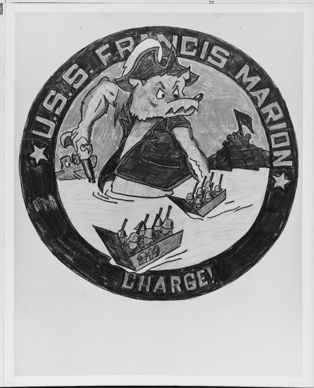 Insignia:  USS FRANCIS MARION (APA-249)