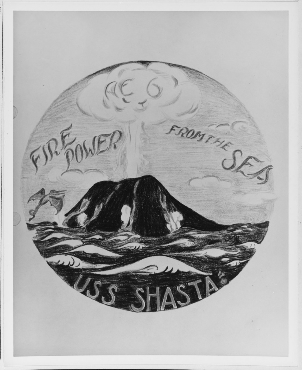 Insignia:  USS SHASTA (AE-6)