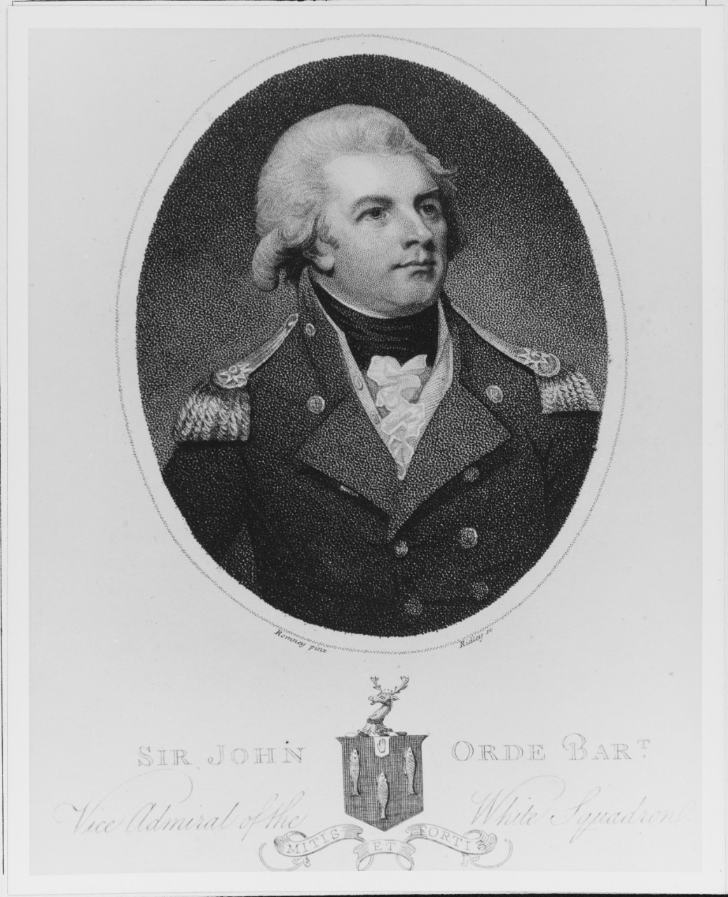 Sir John Orde (1751-1824), Admiral, Royal Navy
