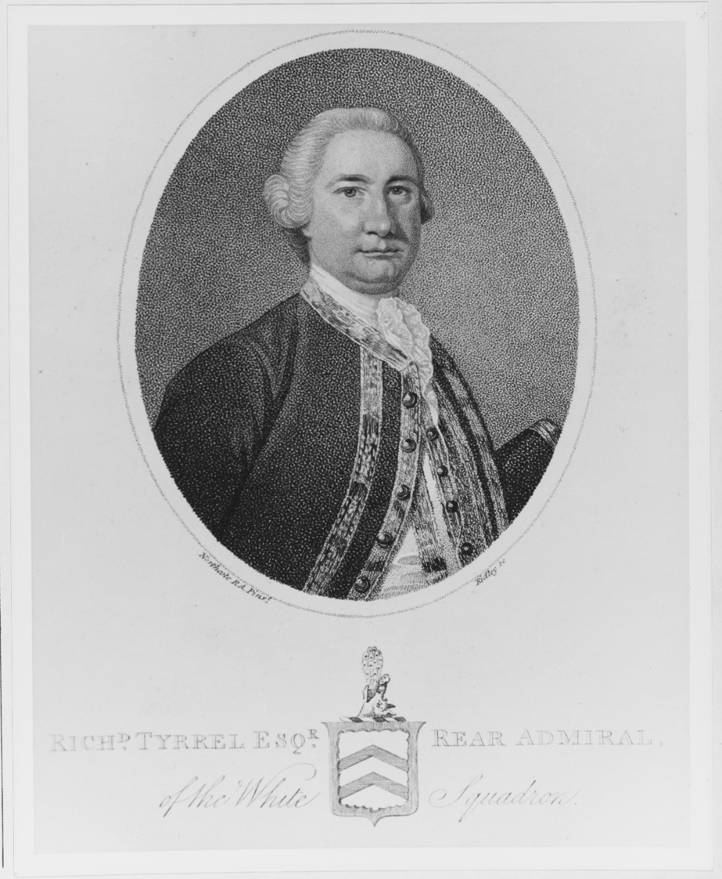 Richard Tyrrel (circa 1716-1766), Rear Admiral, Royal Navy