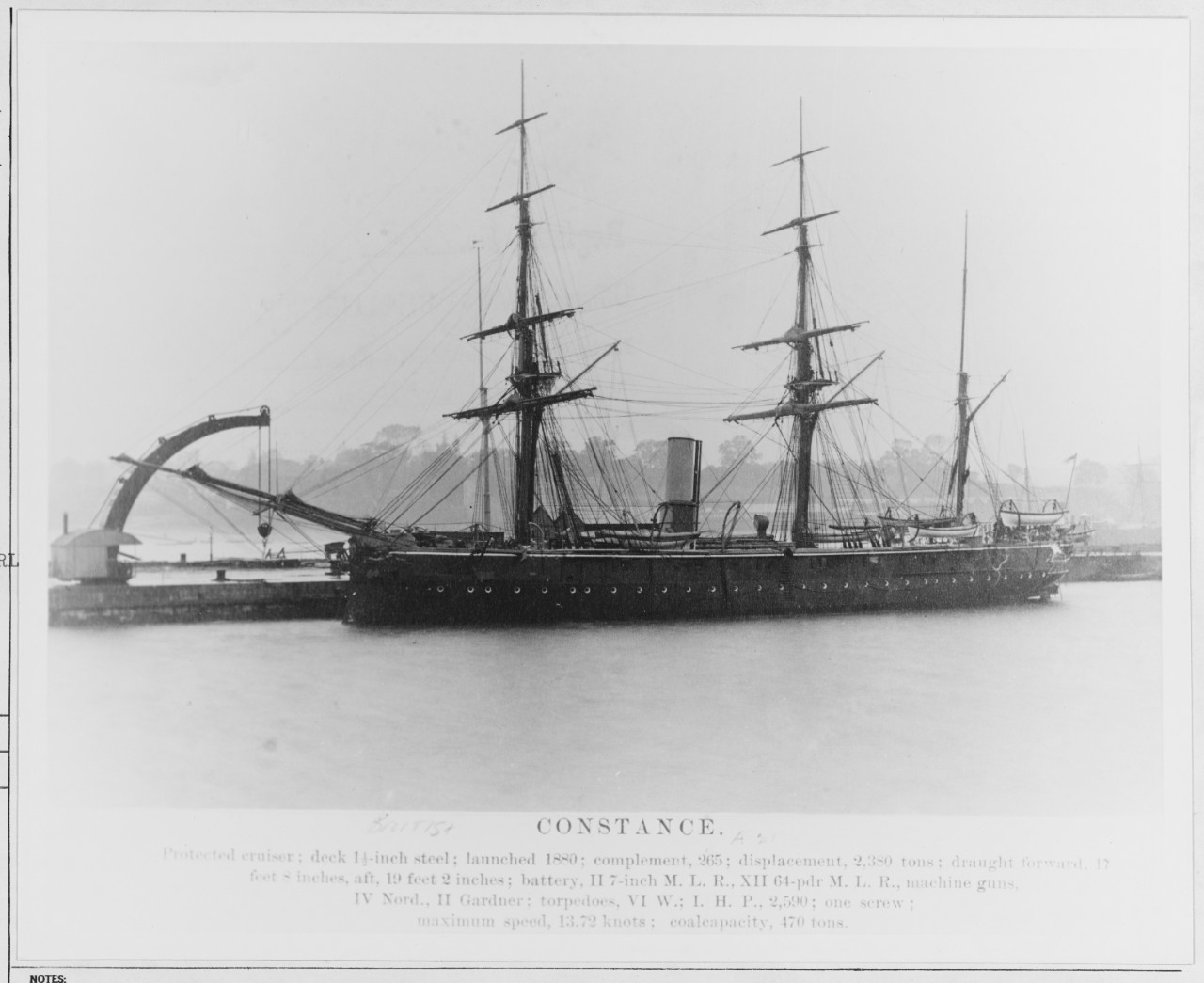 HMS CONSTANCE (British corvette, 1880)
