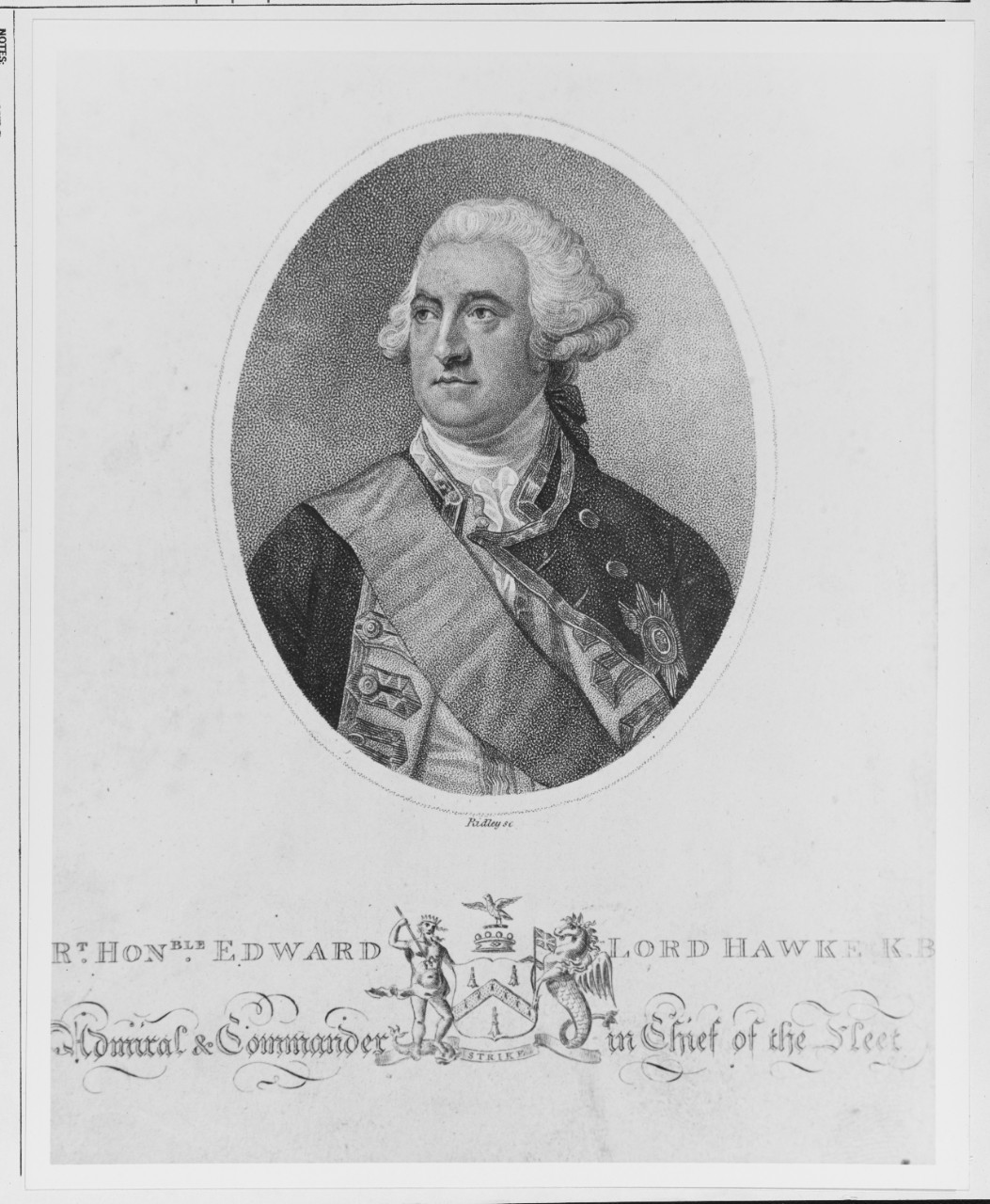 Edward Hawke (1705-1781), Admiral, Royal Navy