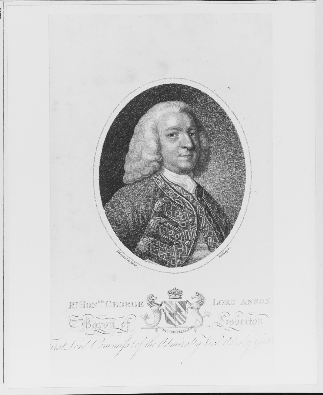 George Anson (1697-1762), Admiral, Royal Navy