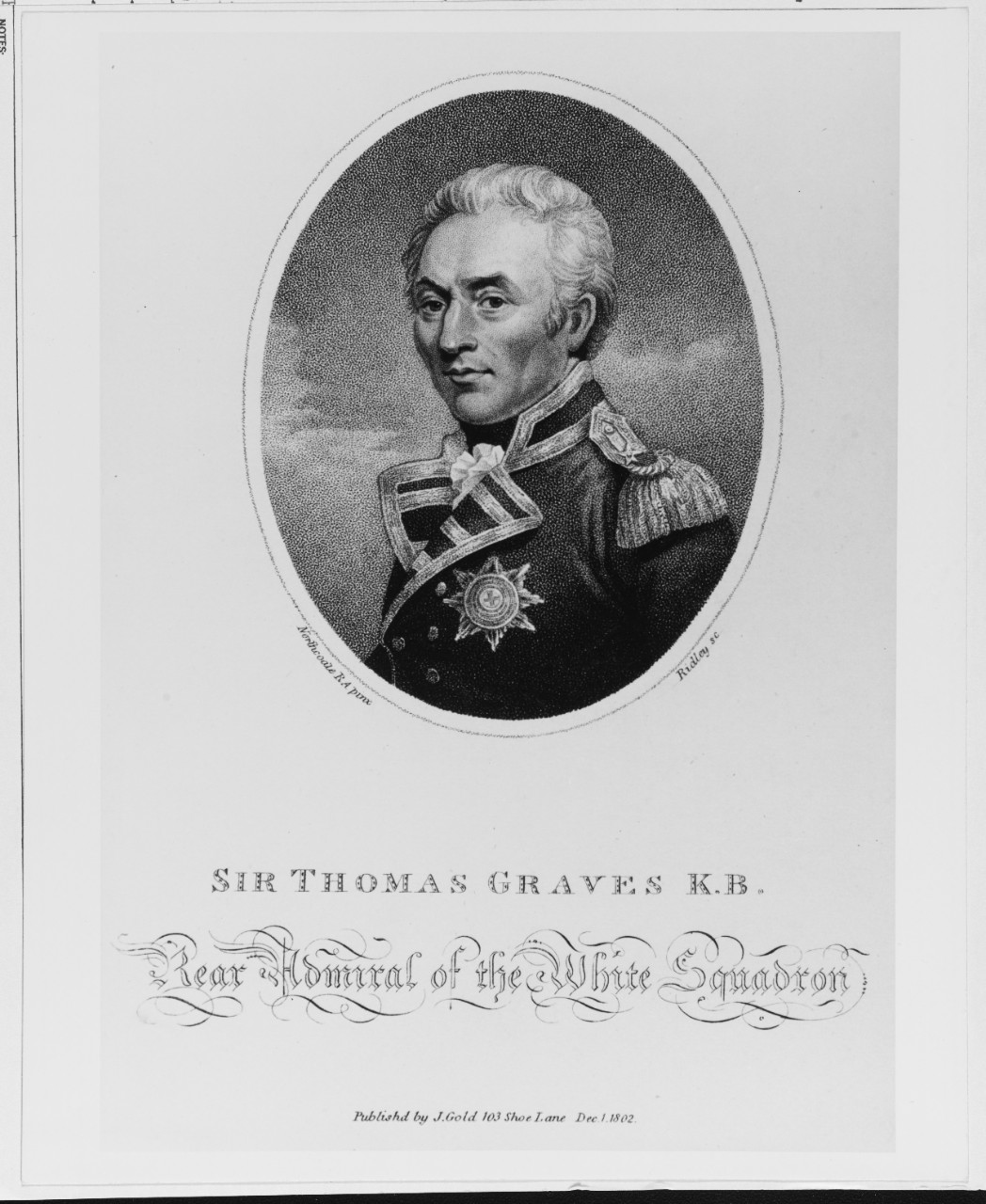 Thomas Graves (1747?-1814), Admiral, Royal Navy