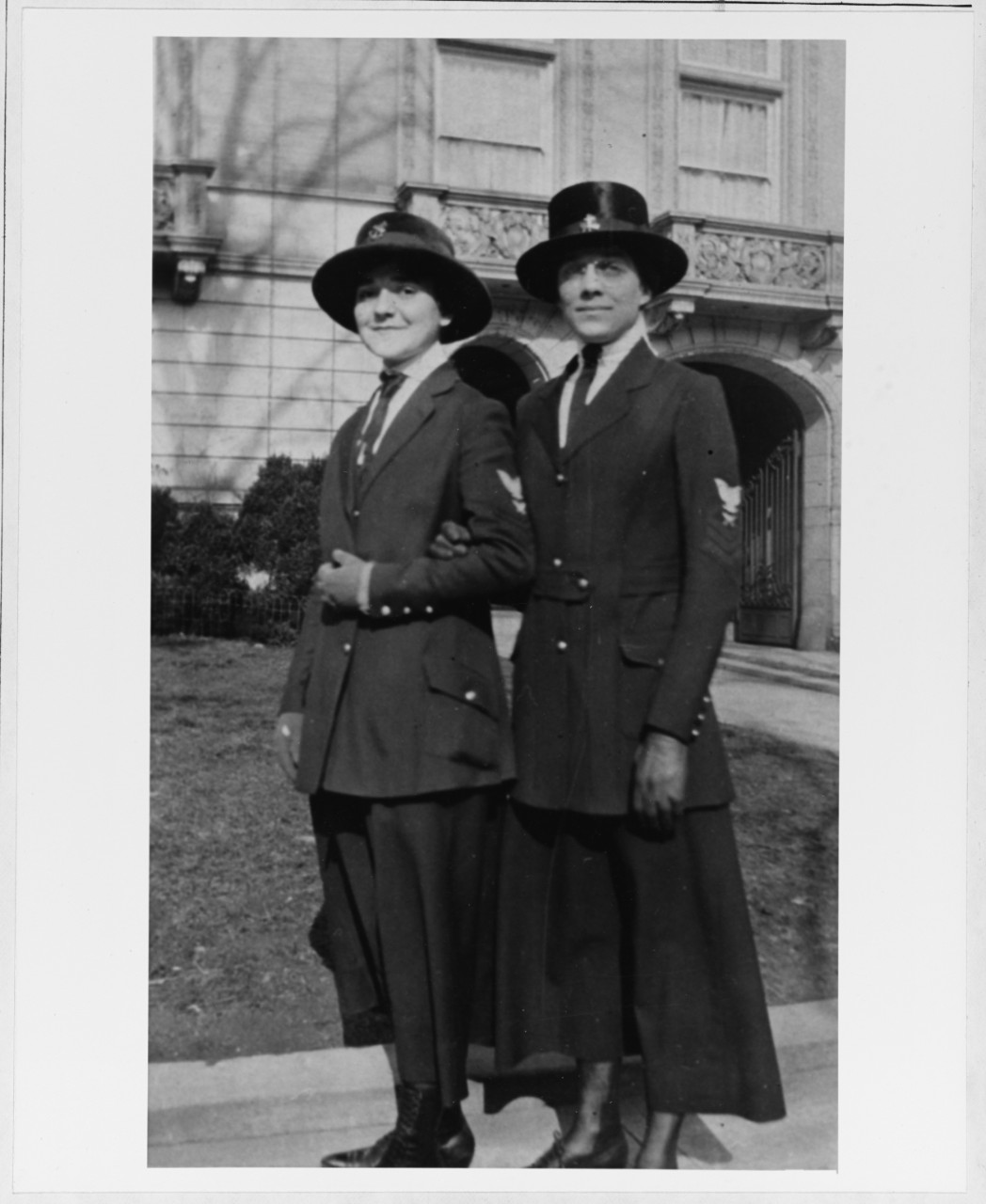 Josephine Mitchell (left) and Louise Mueller, Yeoman (female)