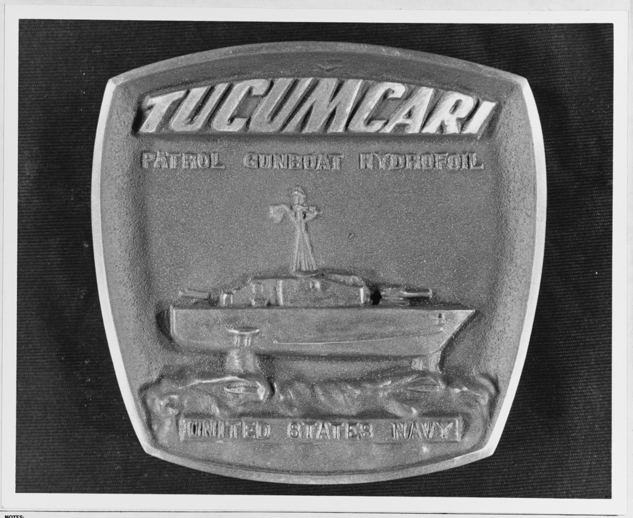 Insignia:  USS TUCUMCARI (PGH-2)