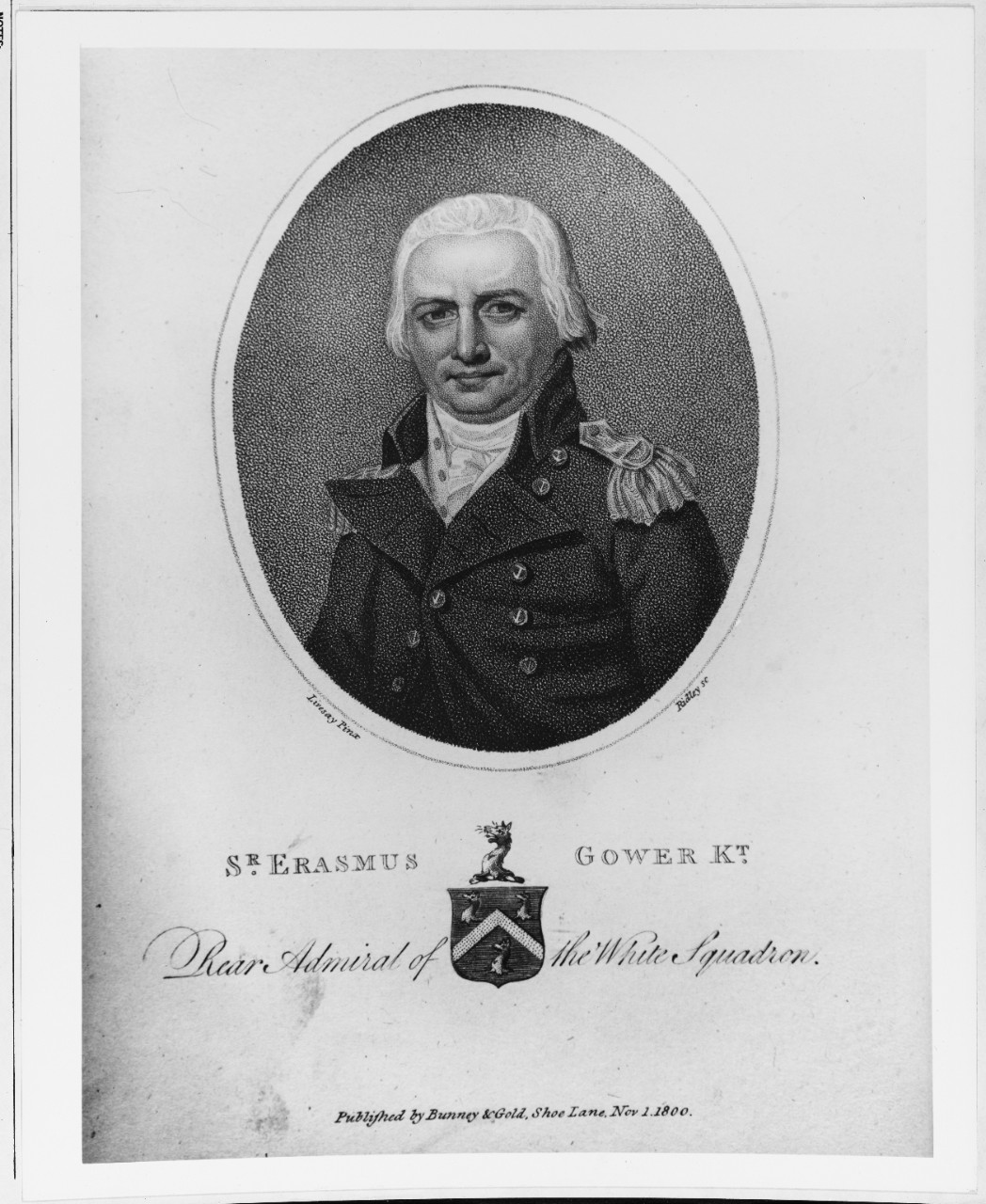 Erasmus Gower, British Naval Officer.