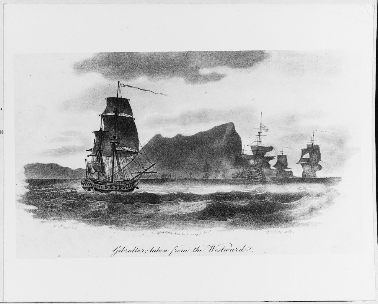"Gibraltar, taken from the Westward."