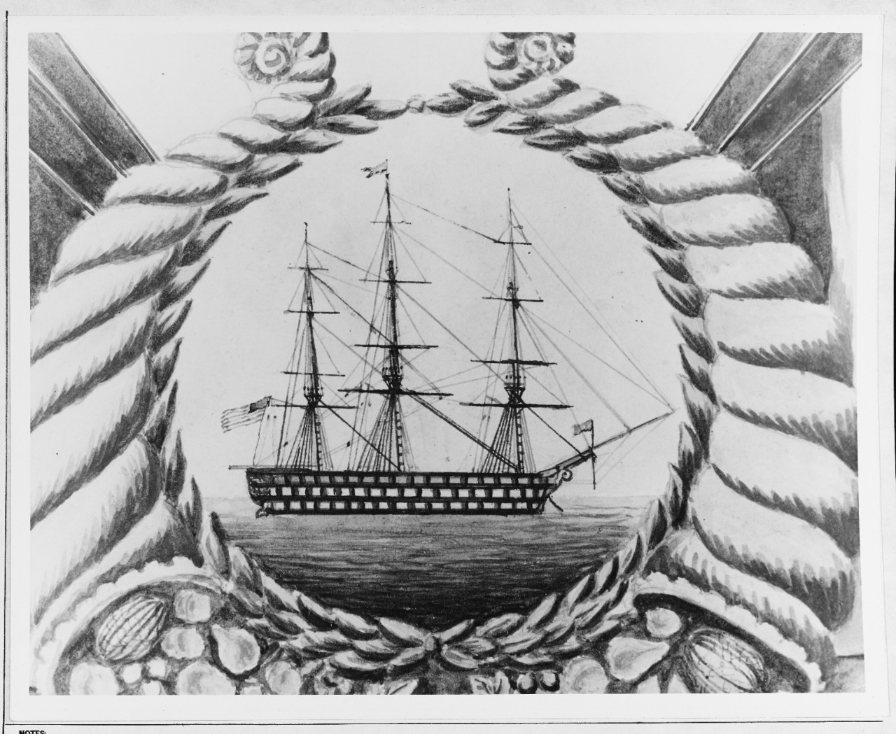 Sketch of USS NORTH CAROLINA