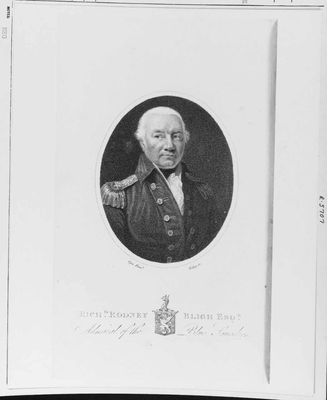 Sir Richard Rodney Bligh (1737 -1821 ), British Admiral