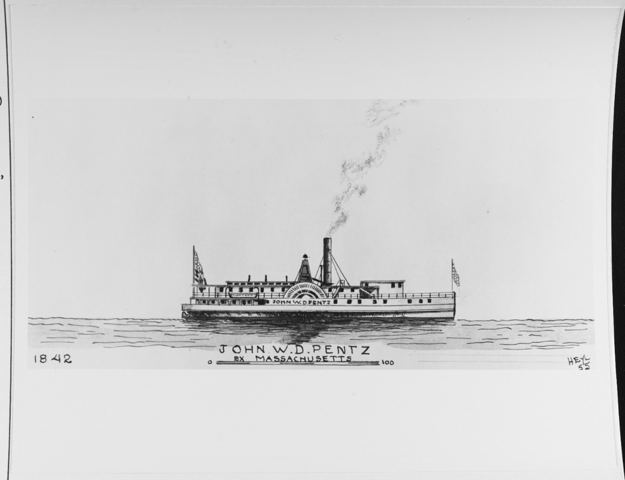 JOHN W. D. PENTZ (American merchant steamer, 1842-1881)