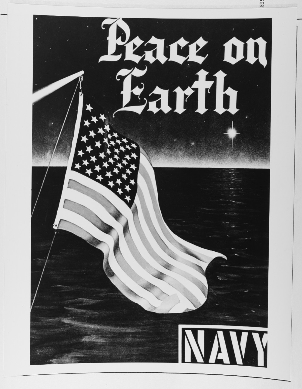Navy poster:  "Peace on Earth"