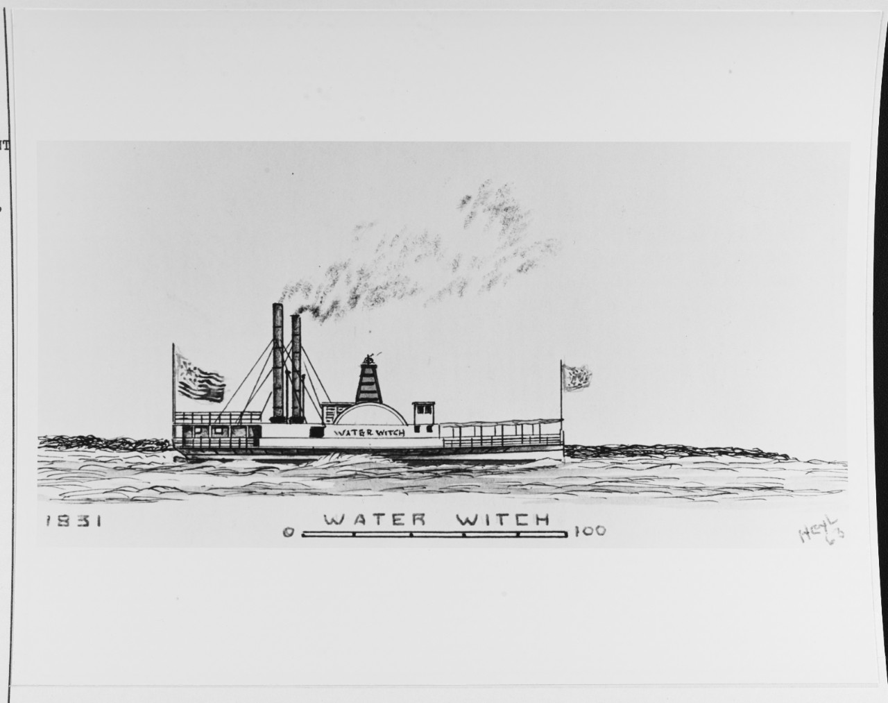 WATER WITCH (American Merchant Steamer, 1831-62)