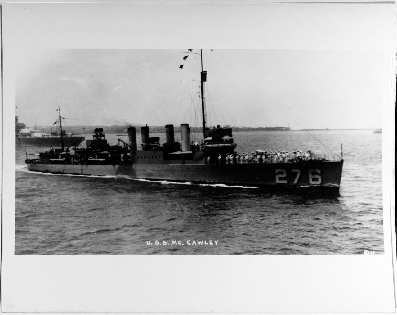 USS McCAWLEY (DD-276)