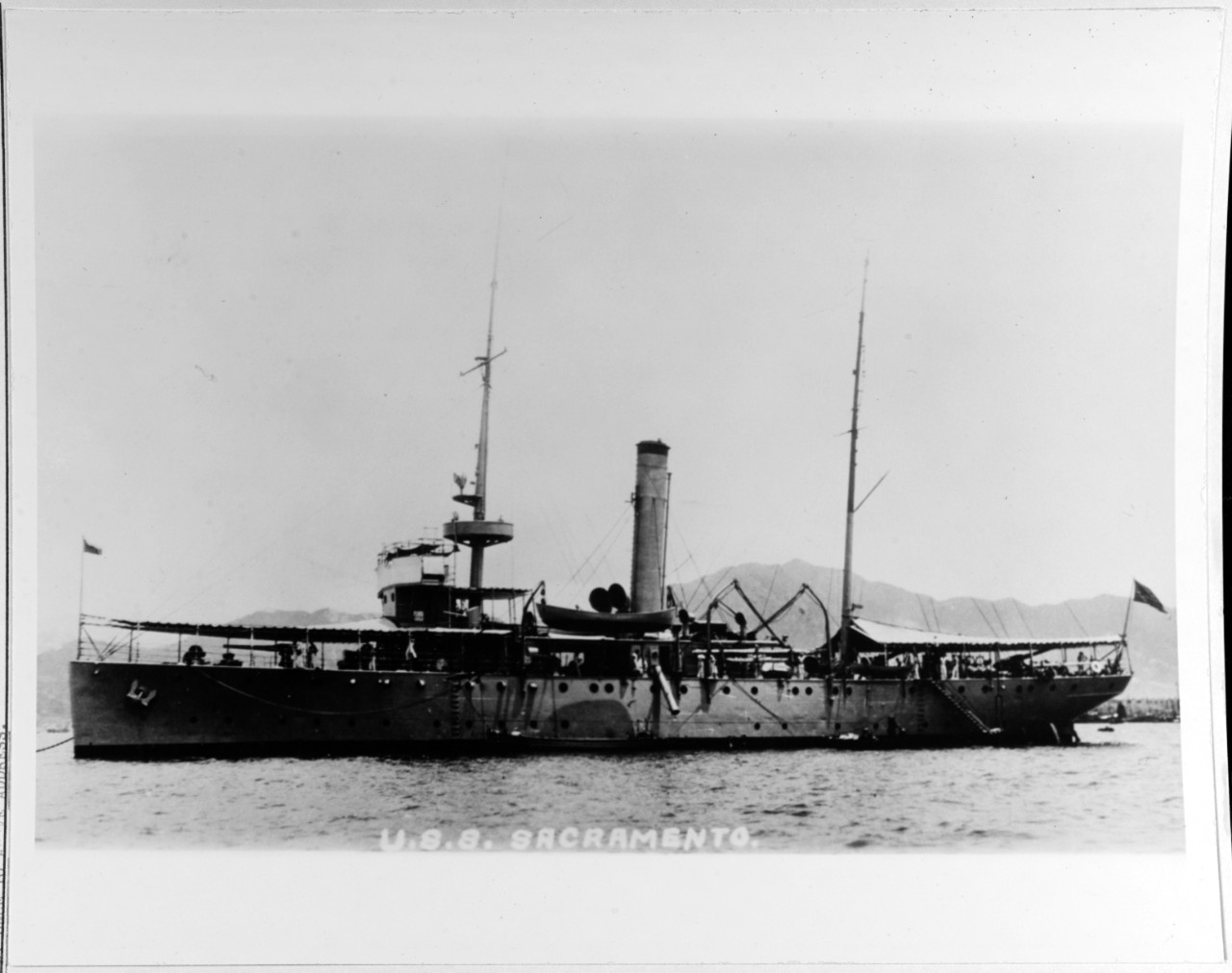 USS SACRAMENTO (PG-19) 1914-1947.