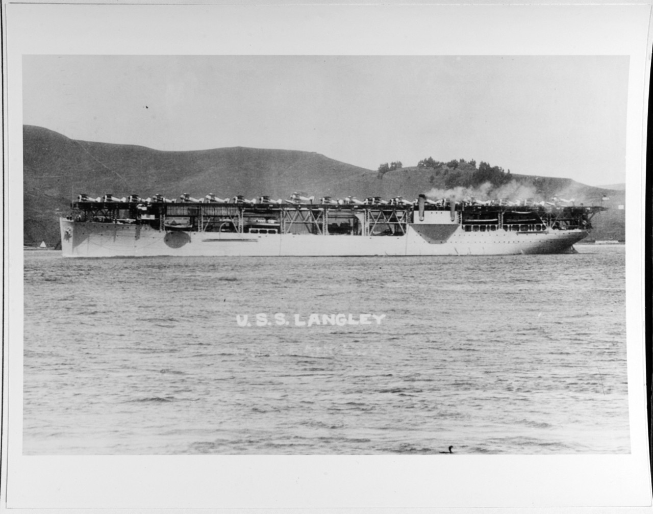 USS LANGLEY (CV-1) 1913-1942.