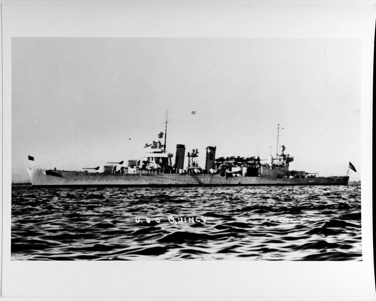 USS QUINCY (CA-39) 1936-1942.