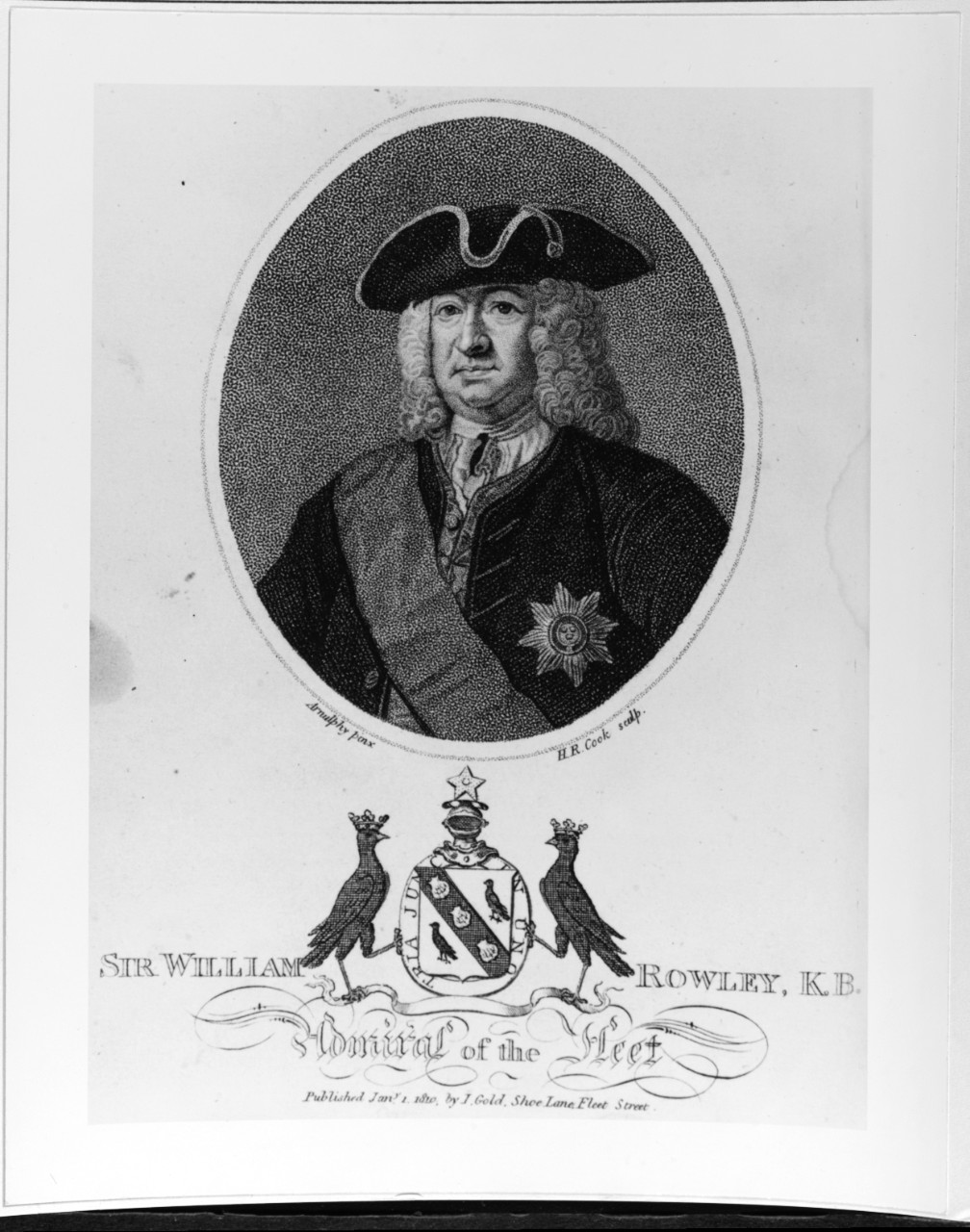 William Rowley (1690?-1768), British Admiral.