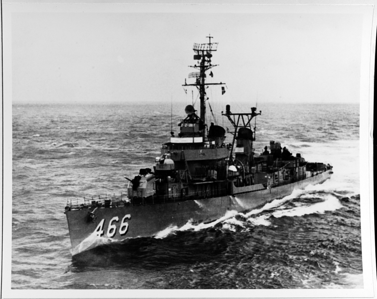 USS WALLER (DD-466), July 1960.