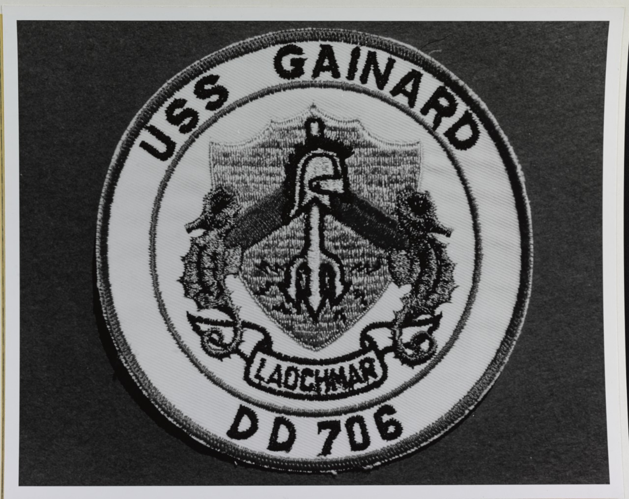 Insignia:  USS GAINARD (DD-706)